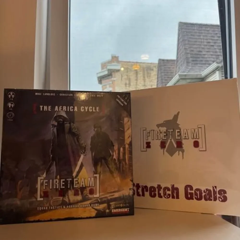 New Sealed Fireteam Zero Base GameAfrica Cycle Expansion Goals Board Game Set